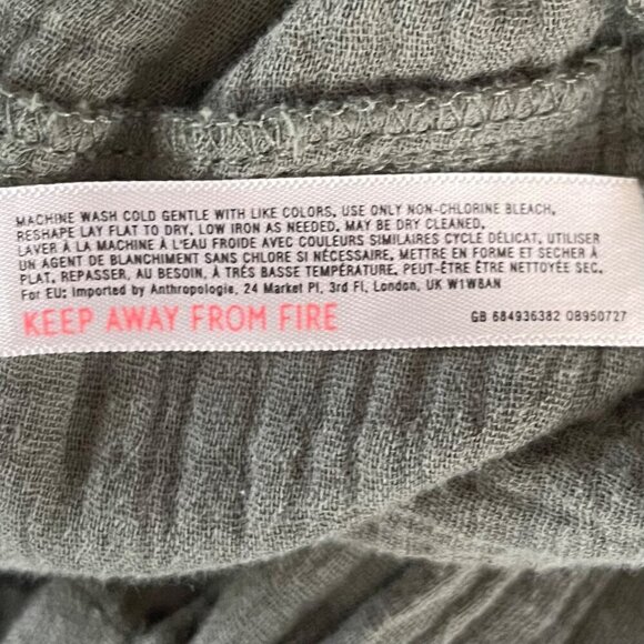 Saturday Sunday Anthropologie Women Wide Leg Pants Size M Goblincore Lounge Boho - Picture 8 of 11